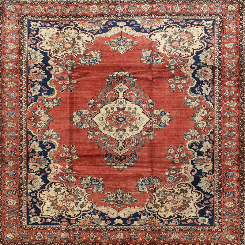 Banerjee Oriental Indoor Rug, Round 4'