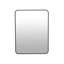 Miroir de salle de bain 24 po x 32 po cadre en aluminium noir
