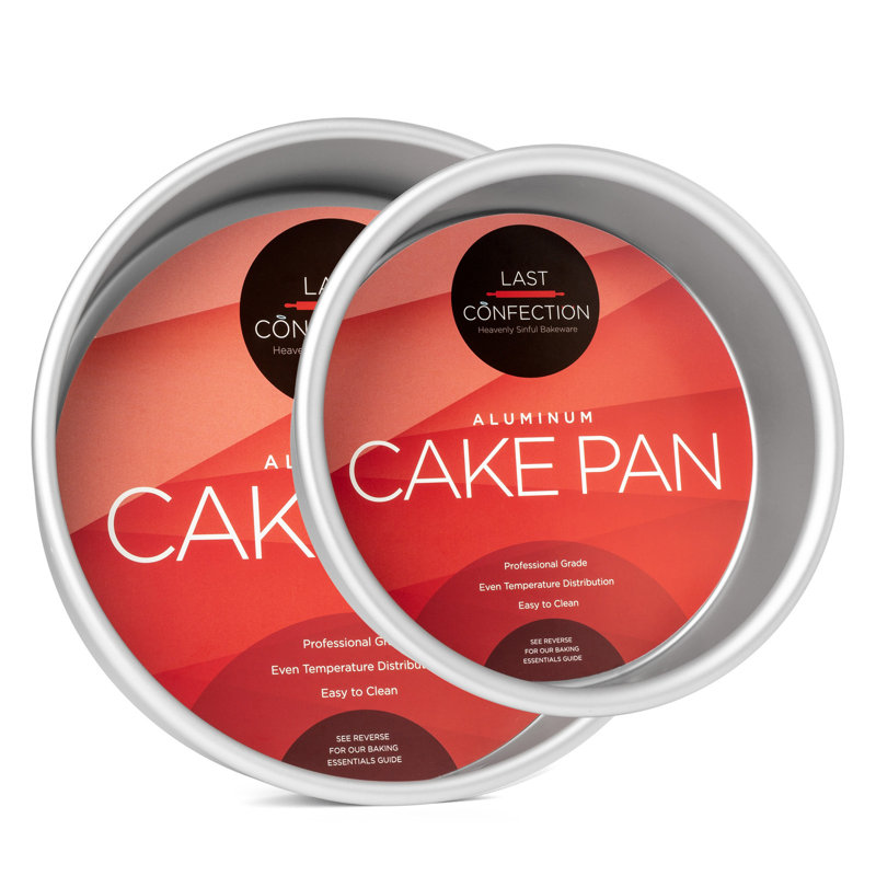 Round Aluminum 2-Piece Cake Pan Set