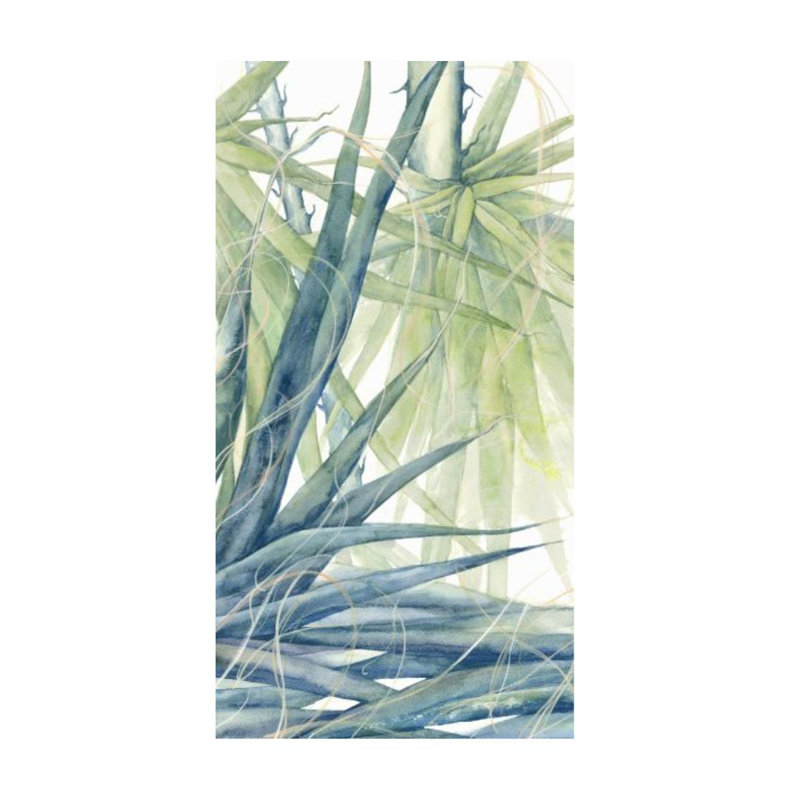 Botanical Moment I Painting by Janice Sadler, Glass Coat, 38" H x 20" W