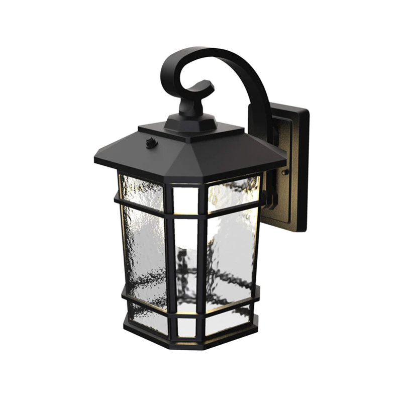KODA Outdoor LED Wall Lantern, Matte Black