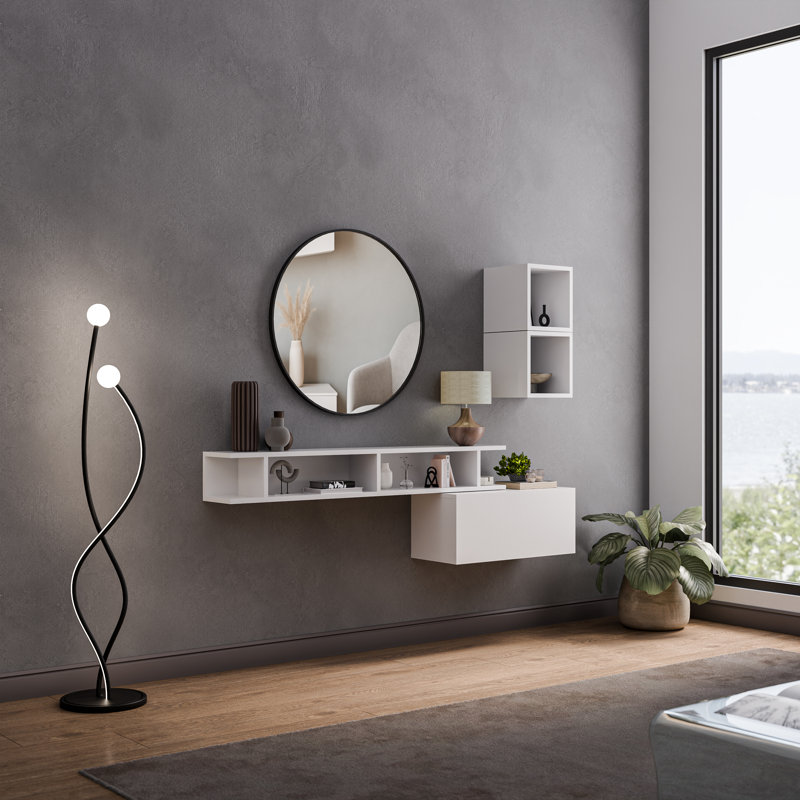 Bari Entertainment Centre, White