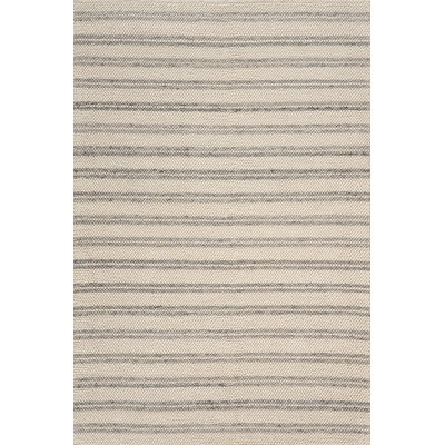 Venit Hand-Hooked Striped Farmhouse Rug