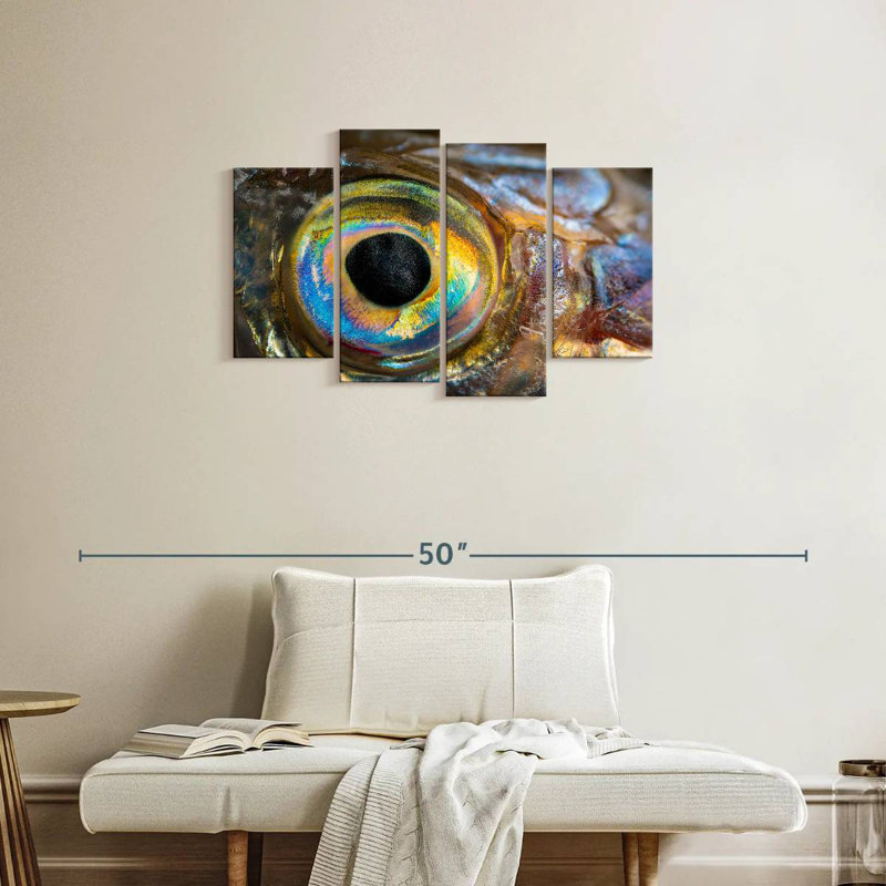 Brampt Iridescent Fish Eye, 22" H x 36" W