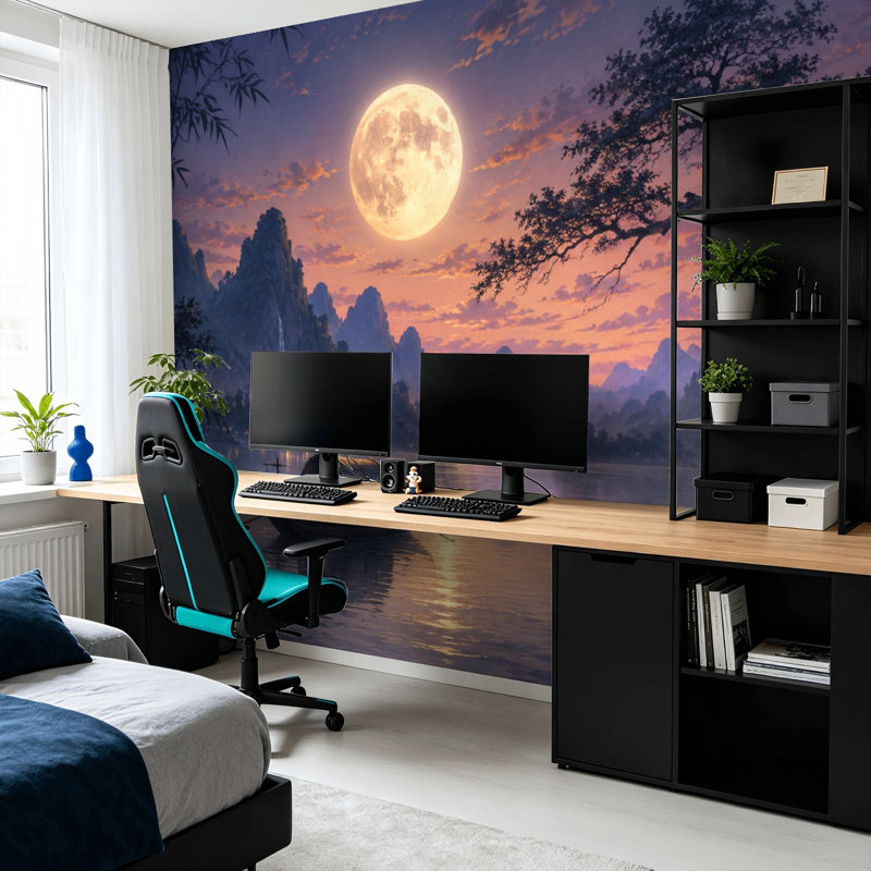 Adhésif mural amovible Peel and Stick Serene, 99.6" L x 144" W