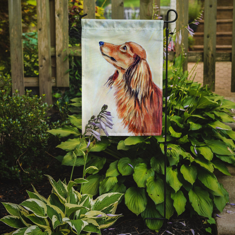 Drapeau de jardin à 2 côtés teckel