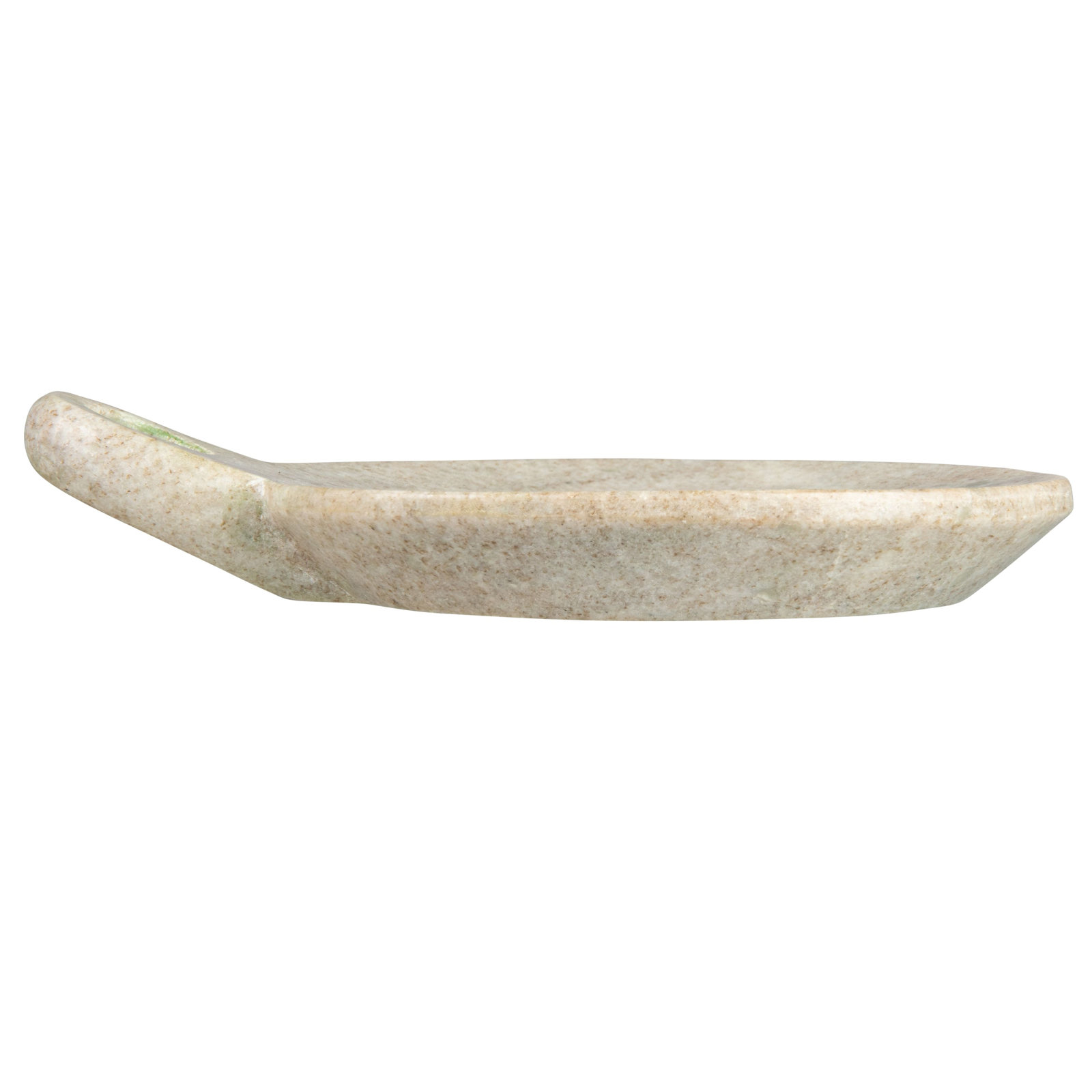 Martinson Marble Decorative Plate 1, Beige, 1.5" H x 6" W x 7.5" D