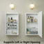 Recess or Surface Mount Bathroom Medicine Cabinet With Adjustable Shelves, No Assembly-150013186