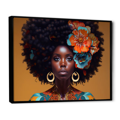 Contemporary Portrait Of Young African American Woman V - 0 Wall Art