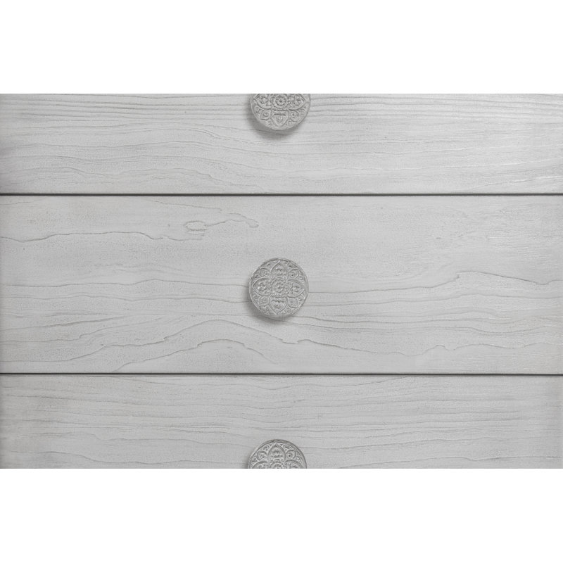 Jeremie 66'' W 6 - Drawer Dresser, Washed White/STURDY