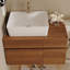 Petit meuble-lavabo flottant simple avec lavabo