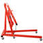 Grue de levage pliable pour moteur de 2 tonnes, grue pour atelier, grue en acier robuste avec 6 roulettes en fer (rouge)-129873831