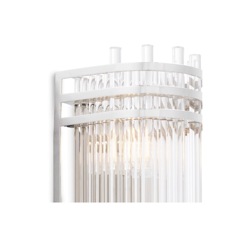 Gulf 2 - Light Flush Mounted Sconce, Silver, 15" H x 5" W x 5" D