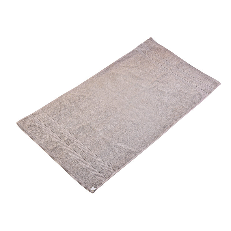 Tapis de bain en coton Hardcastle Zero Twist, Taupe