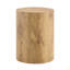 Table basse cylindrique à grain de bois