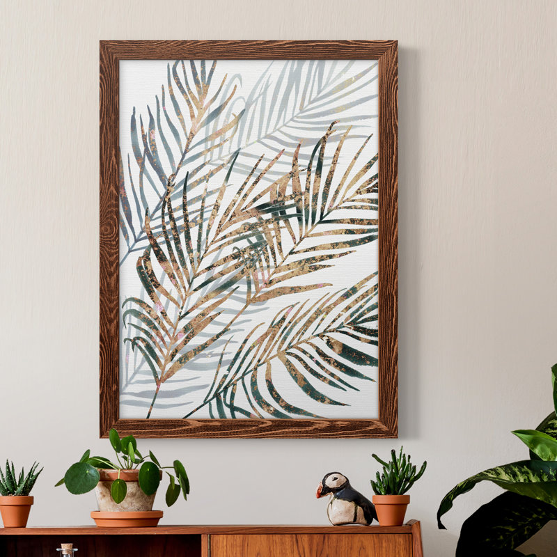 Toile encadrée de qualité supérieure Summer Gaze II - prête à être accrochée, H 38 po x l 28 po x P 1 po, Cadre en érable