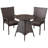 2 - Person Wicker Patio Dining Set with Round Table