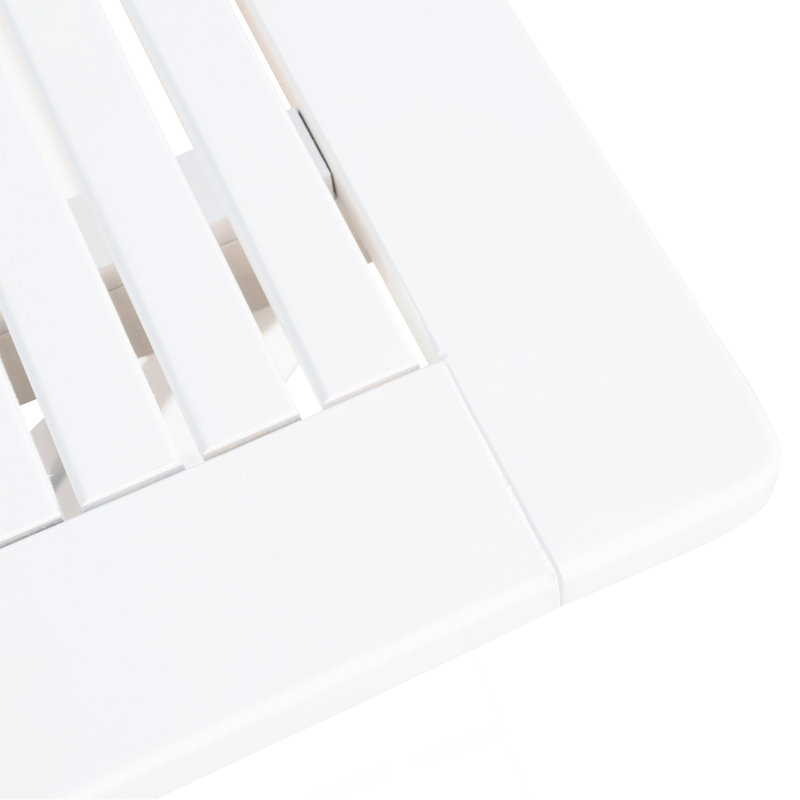 Table pliable 43,5 po, Blanc