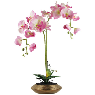 Fabric, Plastic, Faux Silk Artificial Arrangement in Planter