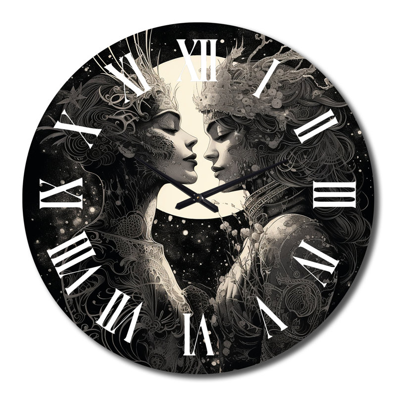 Horloge murale en métal, Très grand