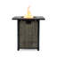 Foyer de table au gaz propane 28 ", foyer carré en acier de 50000 BTU pour terrasse de jardin - Noir