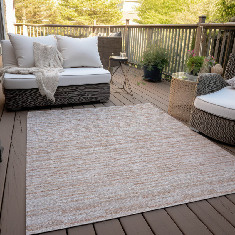 Maliana Washable Abstract Indoor / Outdoor Rug, Rectangle 2'6" x 3'10"