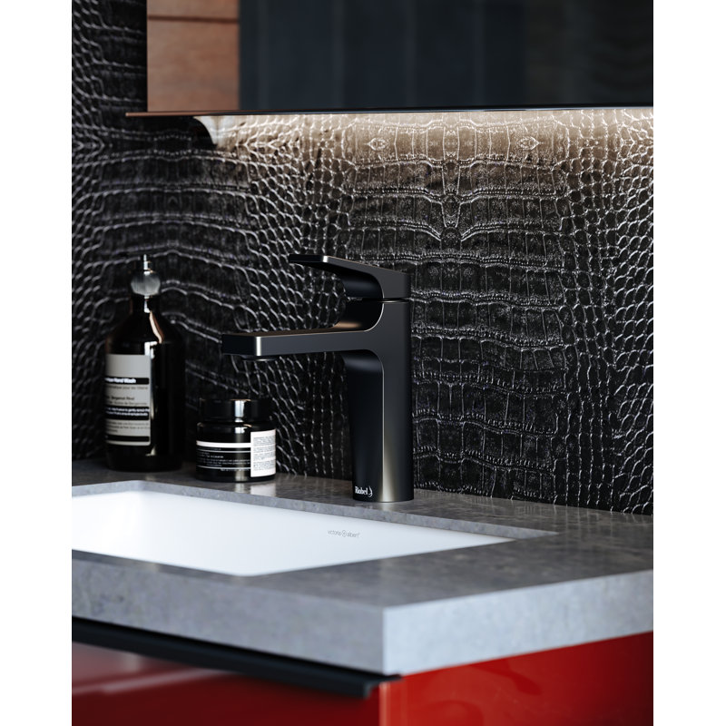 Robinet de lavabo à poignée simple Ode, Noir