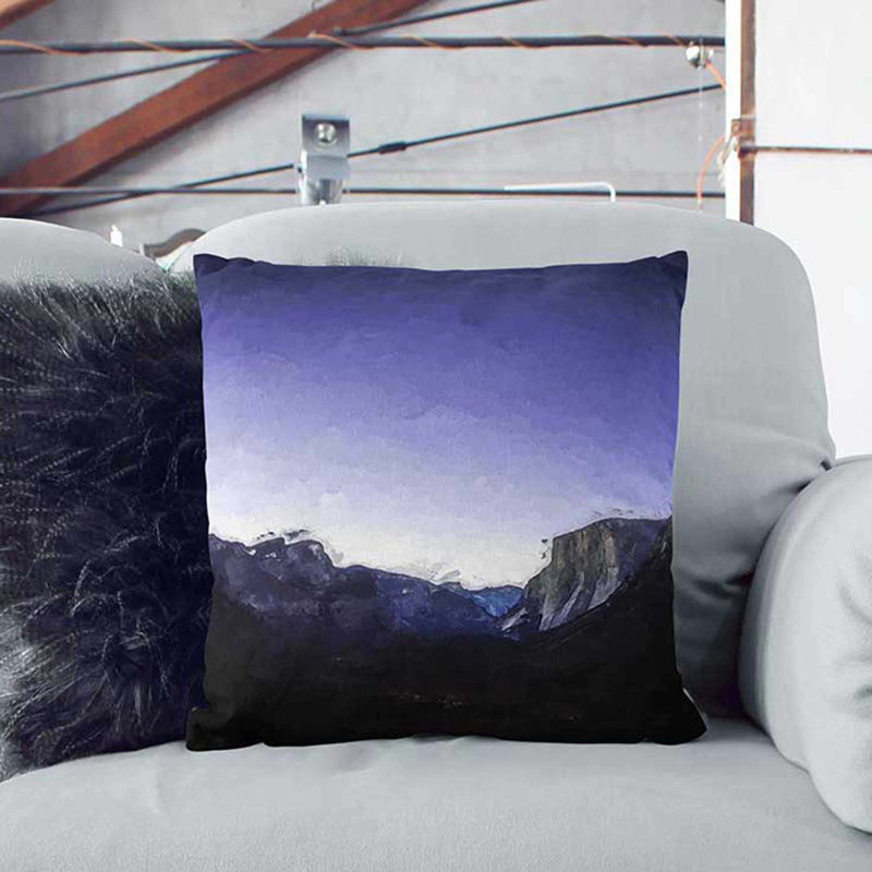 Square Throw Cushion, 55 x 55 cm, Black