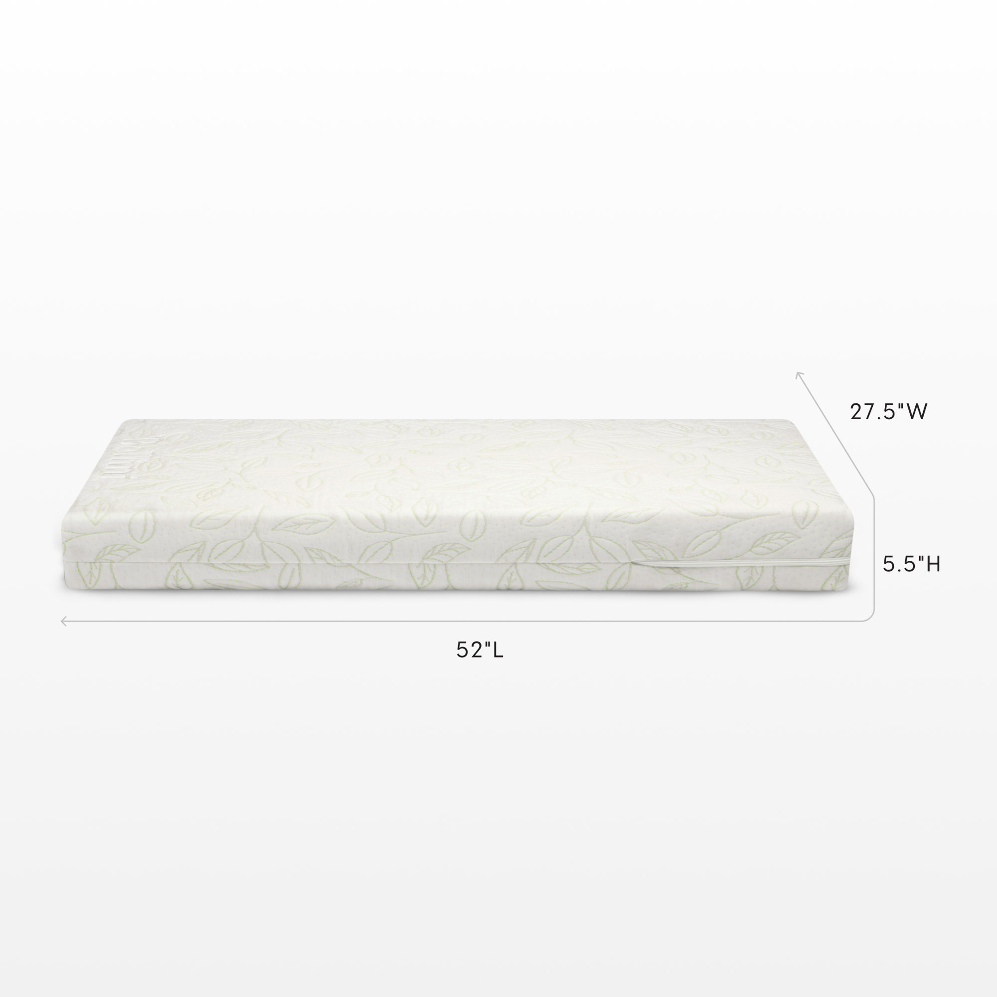 Breathable Luxury Crib Mattress, White