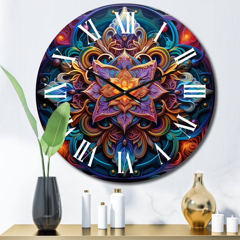 Ancienne horloge murale Mandala III, Petit