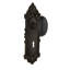 Homestead Interior Mortise Door Knob with Victorian Long Plate-263837144