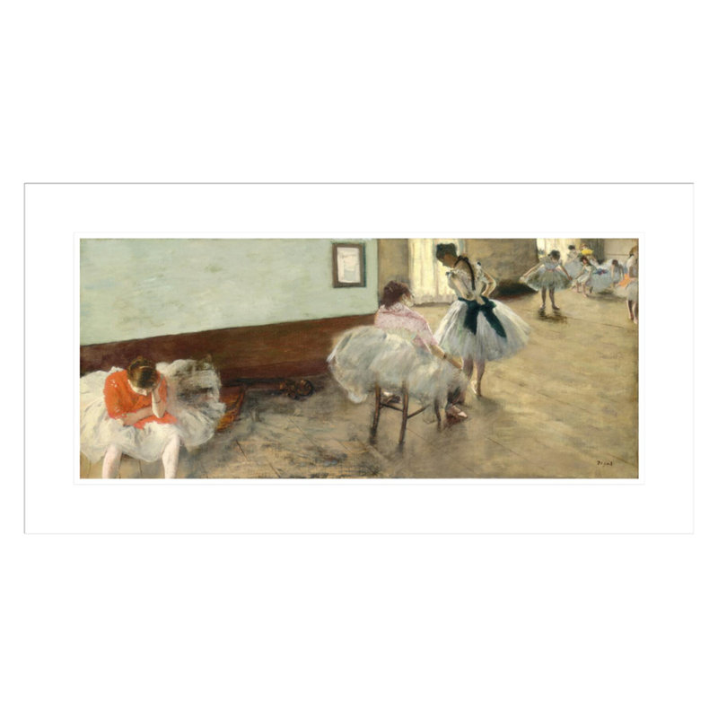 «The Dance Lesson» par Edgar Degas, impression giclée encadrée, H 16,39 po x l 29,5 po