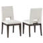 Chaise d'appoint rembourrée en polyester Regan Evan-794314952