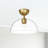 Casoria Glass Semi Flush Mount-66310499