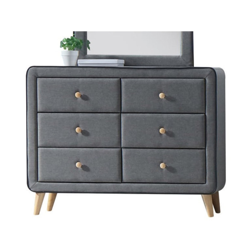 Commode double 6 tiroirs Brandow Upholstery