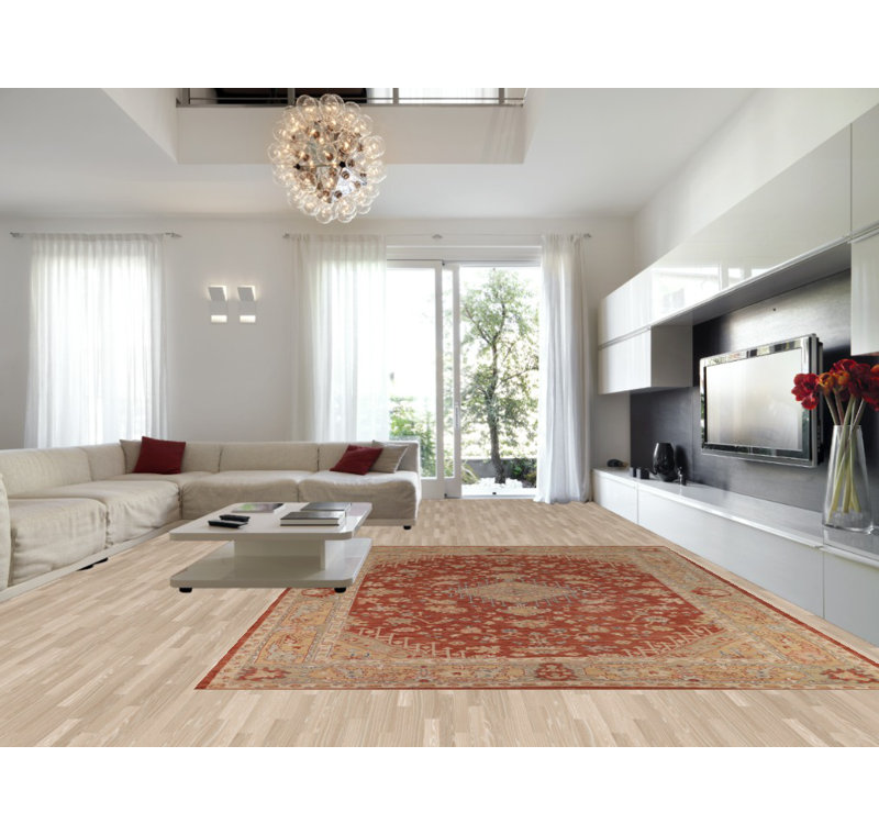 Vegetable Dye Oushak Turkish Large Rug 11x14