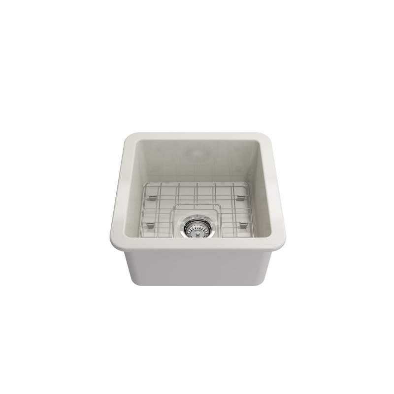 18'' L Kitchen Sink, Biscuit