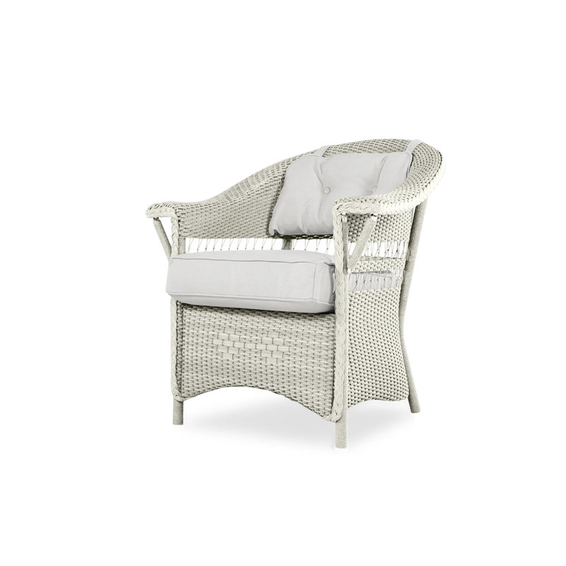 Nantucket Outdoor Dining Armchair, Friendly Flax, Linen