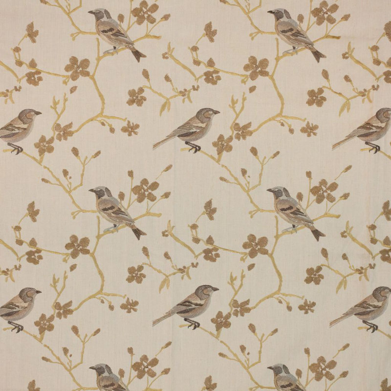 Spring Song Fabric, Sandalwood