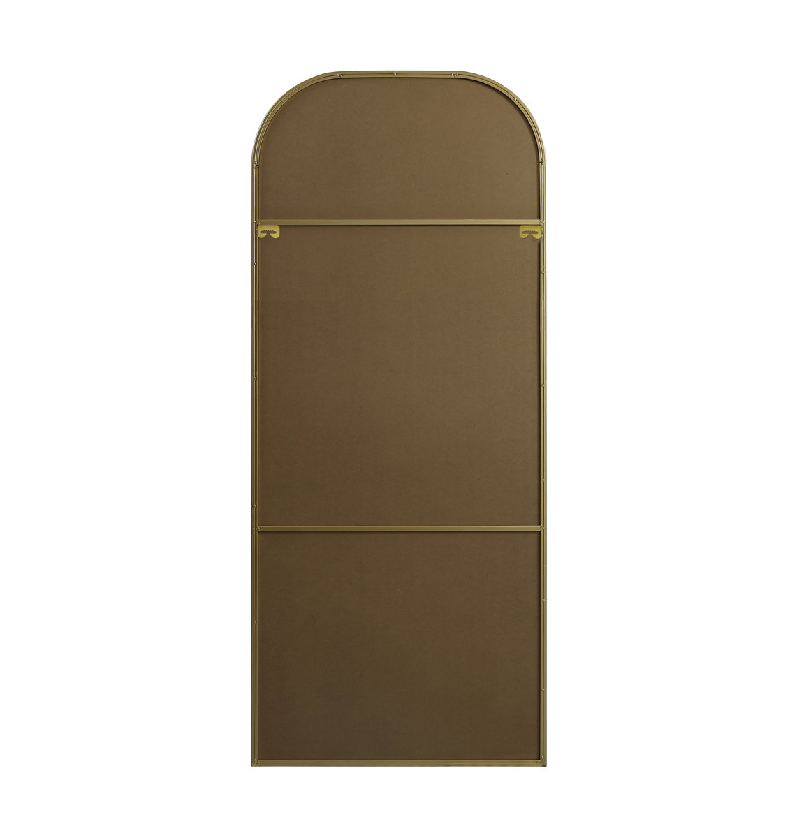 Sabine Metal Wide Arch Wall Mirror, 76" x 32", Brass
