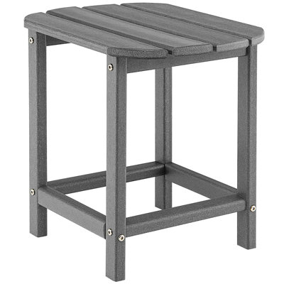 Ambudkar Oval Outdoor Side Table , 19'' in. W 14.5'' in. D