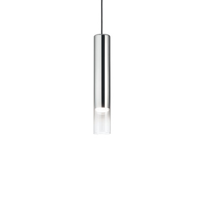 6 - Light Silver Cylinder Pendant
