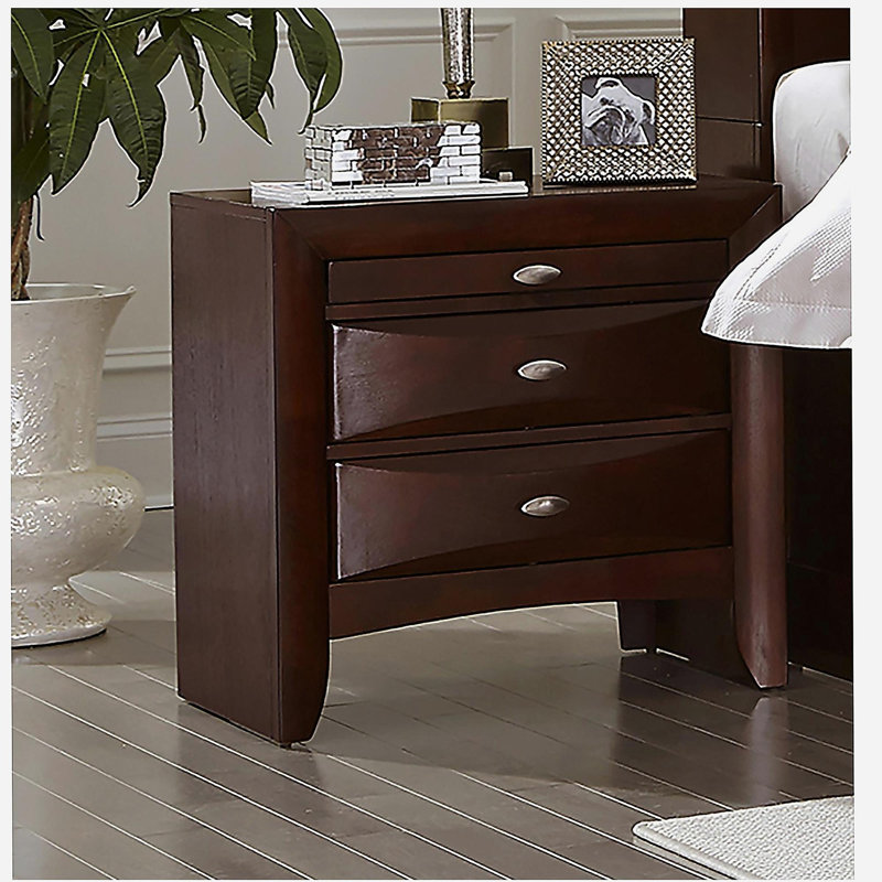 LUCILLE MERLOT NIGHTSTAND, Merlot