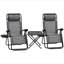 Ensemble de chaise à gravité zéro Outsunny avec table d'appoint, chaise inclinable pliante avec porte-gobelets et coussins, chaise longue réglable pour piscine, jardin, pelouse, plage