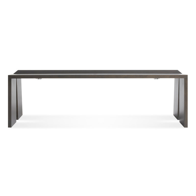 Amicable Solid Wood Dining Bench, Walnut, 17.5" H x 60" W  x 17.1" D
