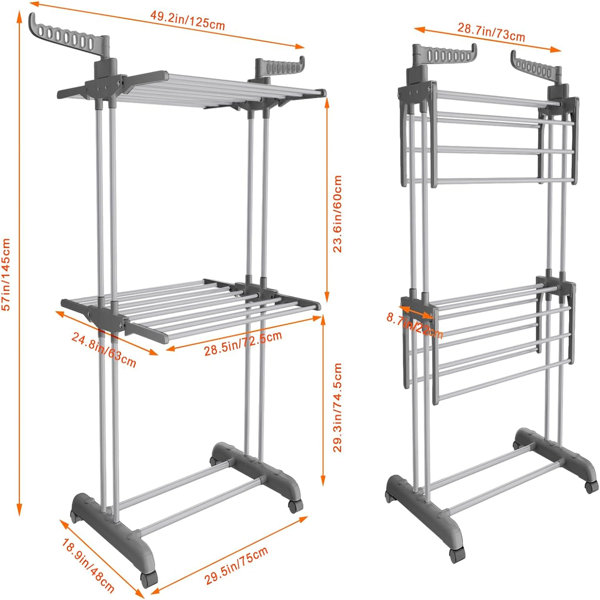 Daytek Steel Portable A-Frame Drying Rack