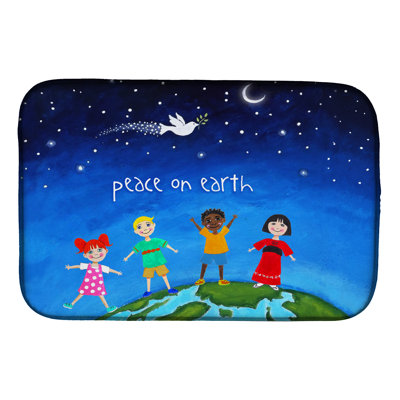 Peace On Earth Dish Drying Mat