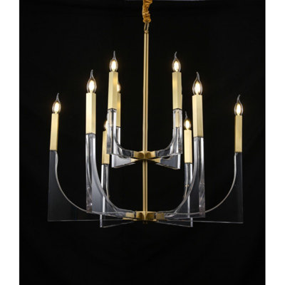 Lustre classique de style bougie légère Sirius