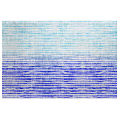 Premium Machine Washable Dream Shag ADS187 Striped Rug