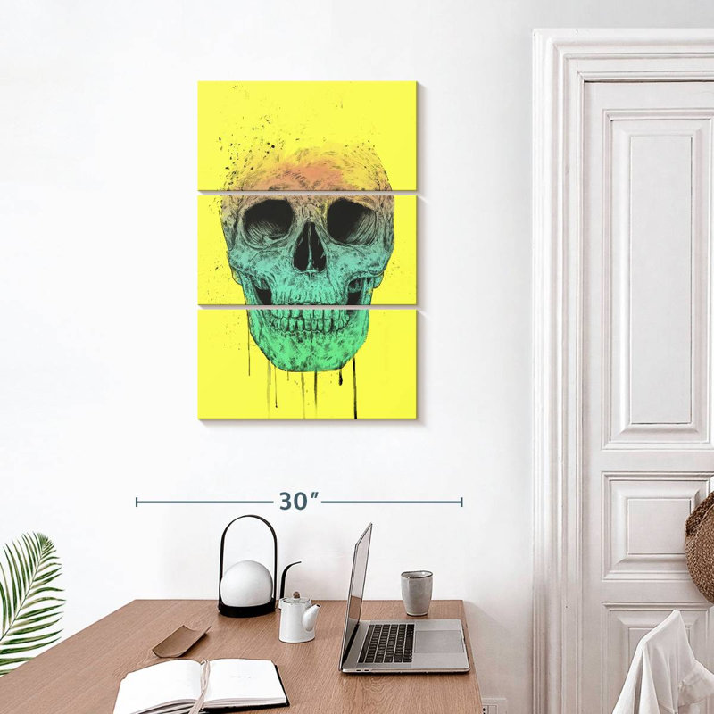 Crâne Kerner Pop Art, H 32 po x l 20 po